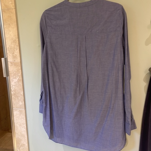 Theory blue tunic blouse EUC - Picture 4 of 4